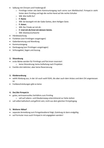 Infos Firmung 2026-2